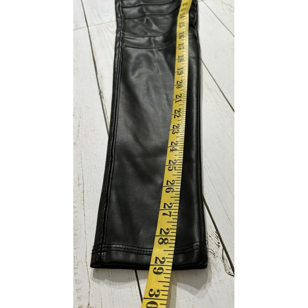 Seven7 Faux Leather Leggings Womens size‎ Small Black Pull On Stretch - Picture 4 of 9
